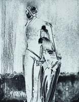 Figures (2000, akvatinta, 22 x 18 cm)